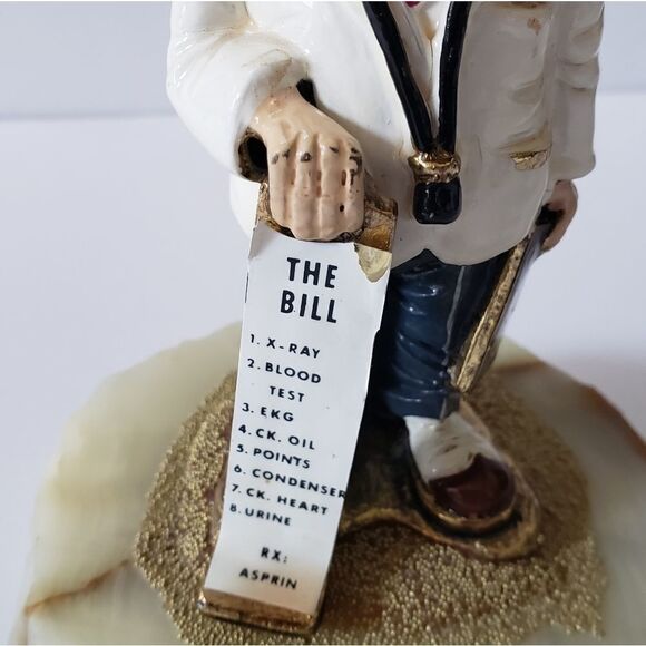 Vintage Ron Lee Clown "88" Doctor Bill Mercedes Manual Sculpture Figurine Signed - Picture 7 of 11